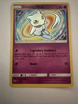 Shining Mew Holo Pokemon Card 40/73 Shining Legends Series - Image 3