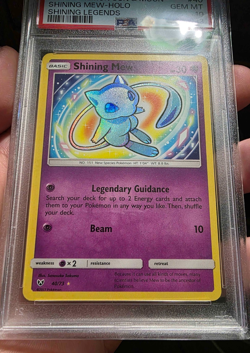 Pokemon Sun & Moon Shining Mew 40/73 Holo Shining Legends Card Shiny PSA 10 MINT - Image 4