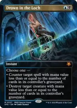 Drown in the Loch BORDERLESS - 0027 - Mythic Special Guest Karlov Manor MKM MTG - Image 1