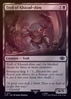 MTG The Lord of the Rings: Tales of Middle-Earth - Troll of Khazad-dum (Foil) - Image 1
