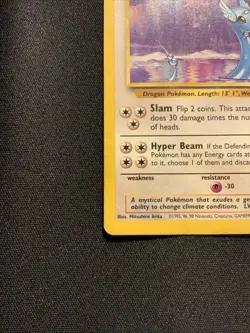 Dragonair 18/102 Base Set Single WOTC HP Creased Vintage Pokemon Card - Image 5