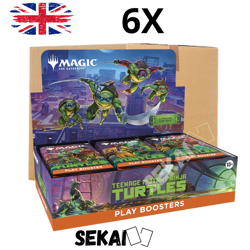 MAGIC TEENAGE MUTANT NINJA TURTLES SEALED CASE 6x PLAY BOOSTERS BOX ENGLISH ENG - Image 1