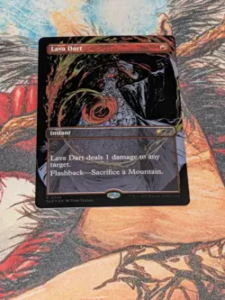 MTG Raised Foil Lava Dart #2042 Secret Lair Vroom Ultimate Pencil - Image 1