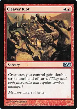 Cleaver Riot 125 Magic 2013 (M13) Uncommon Magic: The Gathering NM - Image 1