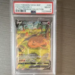 Pokemon 2022 Charizard V SWSH260 Holo Promo Ultra-Premium Collection PSA 8 - Image 1
