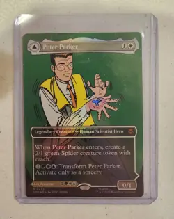 Peter Parker #232 (Borderless Foil) Near Mint / Fresh Pull Spider-Man MTG Magic - Image 3