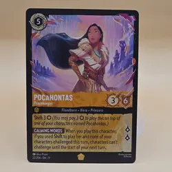 Disney Lorcana Pocahontas - Peacekeeper 22/204 The First Chapter Rare Amber - Image 1