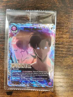 Sung Jinwoo Winner Card Union Arena Promo SEALED Limited Prize Card - Image 1