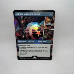 Captain America's Shield Borderless Marvel Super Heroes Magic The Gathering Foil - Image 1