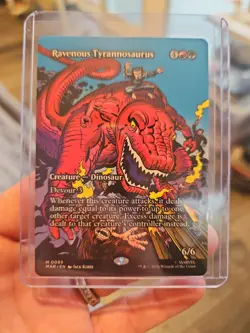 Ravenous Tyrannosaurus Borderless MTG Marvel Universe Eternal-Legal - Image 1