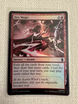 MTG - Hex Magic (Foil) - U0133 Marvel Super Heroes NM - Image 1