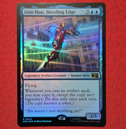 Wizards of the Coast MTG Iron Man, Bleeding Edge Marvel 0626 Rare Foil EN - Image 1