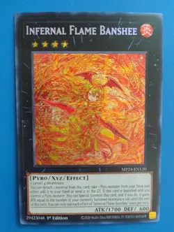 Near Mint Yugioh Infernal Flame Banshee MP24-EN120 Prismatic Secret Rare - Image 1