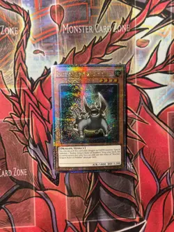 YuGiOh REACTAN, DRAGON RULER OF PEBBLES QUARTER SECRET RA03-EN254 NM - Image 1