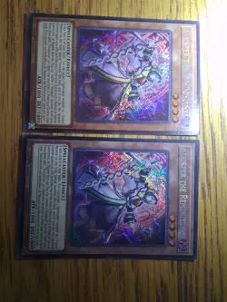 Yugioh! 2x Aleister the Reminiscent CORI-EN015 Secret Rare 1st Ed NM - Image 1