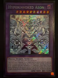Yu-Gi-Oh! Chaos Origins Hyperinvoked Aeon CORI-EN033 Secret Rare 1st Edition - Image 1