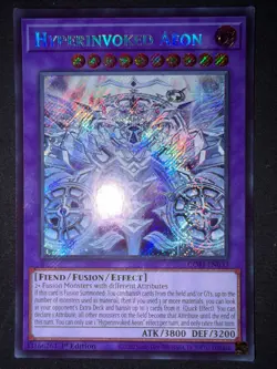 Yu-Gi-Oh! Chaos Origins Hyperinvoked Aeon CORI-EN033 Secret Rare 1st Edition - Image 2