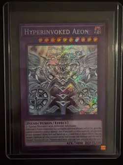 Yu-Gi-Oh! Chaos Origins Hyperinvoked Aeon CORI-EN033 Secret Rare 1st Edition - Image 5