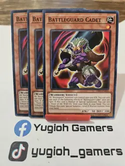 Yu-Gi-Oh Battleguard Cadet X3 DIFO 1st Edition Common Light Played - Image 1