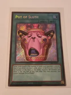 Pot of Sloth 1st Edition Secret Rare CORI-EN061 Yu-Gi-Oh Near Mint Condition - Image 1