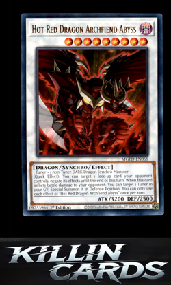 1st Edition Hot Red Dragon Archfiend Abyss MGED-EN068 YuGiOh Rare Maximum Gold: - Image 1