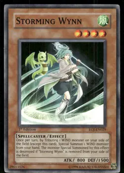Storming Wynn EOJ-EN029 Enemy of Justice Yu-Gi-Oh Unlimited LP - Image 1