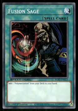 Fusion Sage SGX1-ENA13 Speed Duel GX: Duel Academy Box Yu-Gi-Oh 1st Edition NM - Image 1