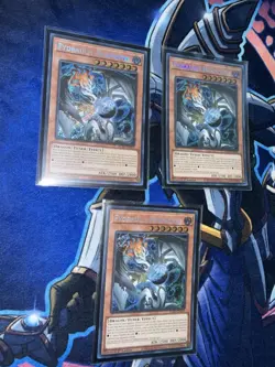 x3 Fydraulis Harmonia BLZD-EN024 Blazing Dominion Secret Rare 1st Ed + Kewl tune - Image 1