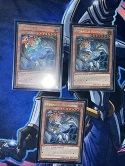 x3 Fydraulis Harmonia BLZD-EN024 Blazing Dominion Secret Rare 1st Ed + Kewl tune - Image 3