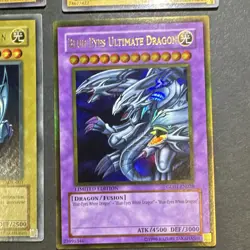 Yu-Gi-Oh! 4-Card Foil Lot Blue-Eyes, Red-Eyes, Ultimate dragon series! - Image 5