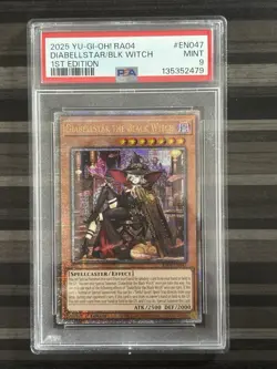 Yugioh | Diabellstar The Black Witch | RA04 | Alt Art | QCSR | PSA 9 - Image 1