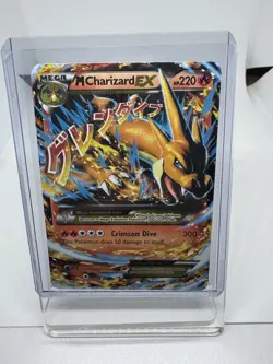 Mega M Charizard Y EX 13/108 XY Evolutions Holo 2016 Pokemon Card LP - Image 1