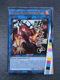 YuGiOh! Promethean Princess, Bestower Of Flames RA05 - Error Misprint Near Mint - Image 2