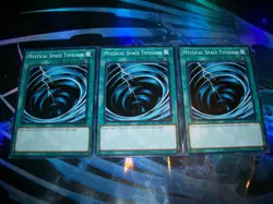 3x Mystical Space Typhoon Unlimited Edition Common LDK2-ENJ32 Yu-Gi-Oh! - Image 1