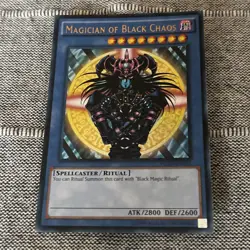 Magician of Black Chaos YGLD-ENC01 Yugi's Legendary Decks Yu-Gi-Oh Unlimited LP - Image 1