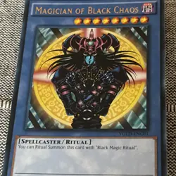 Magician of Black Chaos YGLD-ENC01 Yugi's Legendary Decks Yu-Gi-Oh Unlimited LP - Image 2