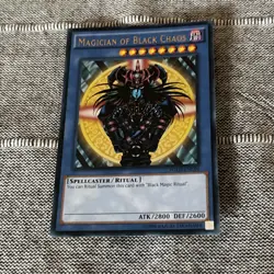 Magician of Black Chaos YGLD-ENC01 Yugi's Legendary Decks Yu-Gi-Oh Unlimited LP - Image 3
