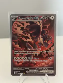 Pokemon TCG Bloodmoon Ursaluna EX Prismatic Evolutions Card 168/131 - Image 3