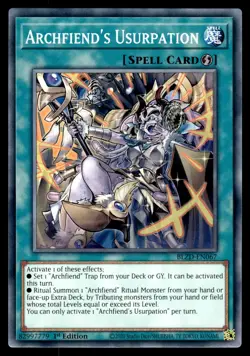 ARCHFIEND'S USURPATION - BLZD-EN067 Blazing Dominion Yu-Gi-Oh NM - Image 1