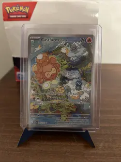 Pokemon TCG Castform Sunny Form IR Holo Card Surging Sparks 195/191SV08 - Image 1