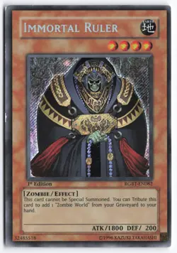 Yugioh - Immortal Ruler RGBT-EN082 1st Edition - Secret Rare - Image 1