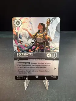 Disney Lorcana Pocahontas - Steadfast Traveler 220/204 epic Foil Wild Uknown - Image 1