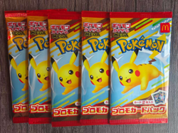 [5 Pack] Pokemon Card McDonald's Promo 2025 Pikachu 020/M-P and Random Card - Image 1
