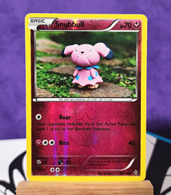 Pokemon TCG Snubbull 98/162 Breakthrough Reverse Holo Common Card English - Image 1