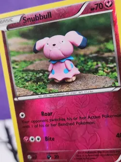 Pokemon TCG Snubbull 98/162 Breakthrough Reverse Holo Common Card English - Image 3