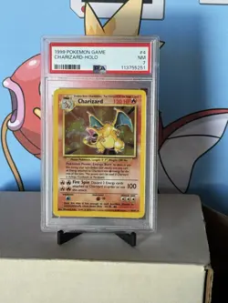 PSA 7 1999 Charizard 4/102 Holo Base Set unlimited Pokemon card Near Mint wotc - Image 2