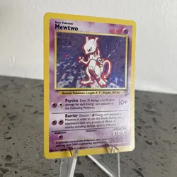 Pokemon TCG Mewtwo Base Set 2 10/130 Unlimited Holo Rare Card - LP/NM MINT - Image 2
