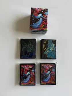Pokemon Mega Evolution Card Sleeves And Deck Box - Mega Charizard Mega Lucario - Image 1