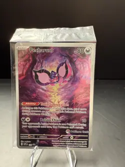 Pecharunt SVP129 Pokemon Center Stamped Black Star Promo Card (Sealed) - Image 1