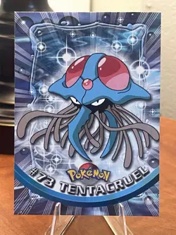Tentacruel #73 Topps Trading Cards Series 1 Pokemon 1999-black Logo-NM - Image 1